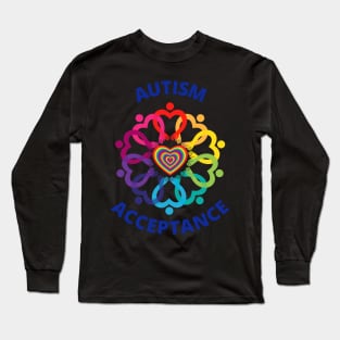 Autism Acceptance Circle Long Sleeve T-Shirt